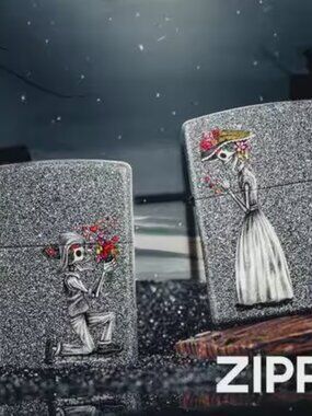 Amazing Lovers Heart 2 Zippo Lighter Gift Set